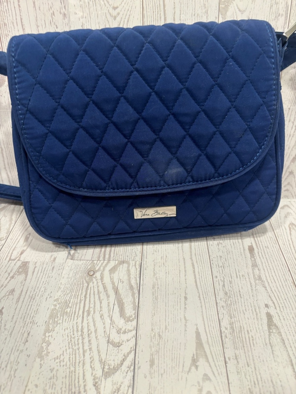 Vera Bradley Quilted Crossbody Bag - Navy Blue